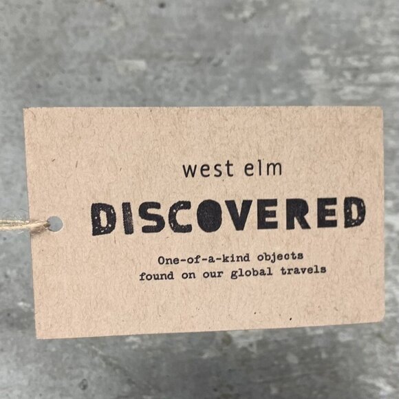 West Elm Discovered Pillow Covers Set of 2 Tasseled Blue White - Picture 5 of 7